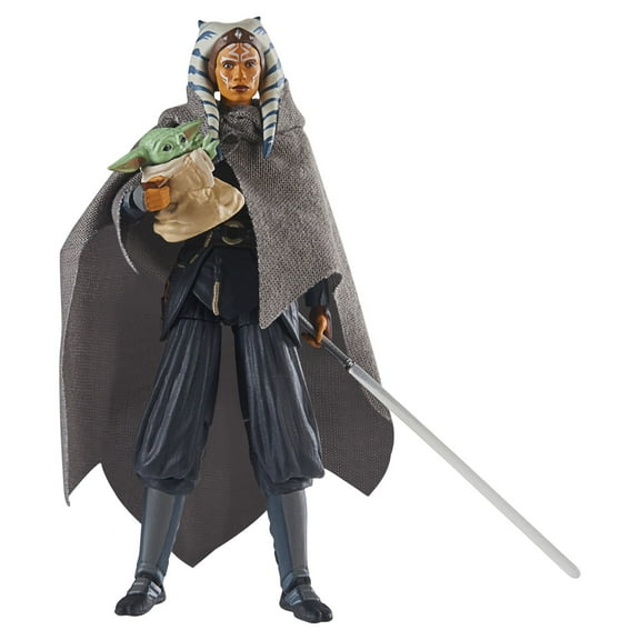 Star Wars The Vintage Collection Ahsoka Tano and Grogu Deluxe Action Figure Set, 8 Pieces