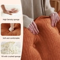thumbnail image 2 of 77" Modern Sofa Modular Sectional Cloud Couch with 2 Ottomans, 2-Seat Chenille Deep Seat Sofa with Comfy Lattice Decored Seat Cushion, Sleeper Sofa Bed for Living Room, Bedroom and Apartment (Orange), 2 of 11