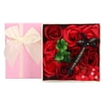 thumbnail image 4 of Caja de regalo de jabón de baño con flores, jabón de flores de imitación de rosas, jabón de flores para mujeres, jabón de flores elaborado con cuidado, 4 of 14