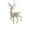 B, variant on FastXmas Christmas Tree Hanging Decorations,3.15*5.9 Inches Reindeer Christmas Decorations, White Glitter Plastic Deer Pendants Ornaments for Home Party Xmas Tree Holiday Garden Desk Decorations