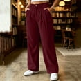 thumbnail image 2 of JOANKDMI Corduroy Wide Leg Pants for Women High Waisted Pleated Trousers with Pockets Vintage Loose Fit Casual Fall Slacks Dress Pants for Work Office Everyday Wear, 2 of 8