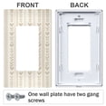 thumbnail image 3 of Yayeee Rocker Switch Wall Plate 1-Gang 4.6"x2.9" Home Decorative Outlet Cover, Beige Abstract Pattern, 3 of 6