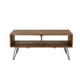 thumbnail image 4 of Belmont Home Brighton Solid Acacia Wood Foldable Coffee Table in Brown/Black, 4 of 10