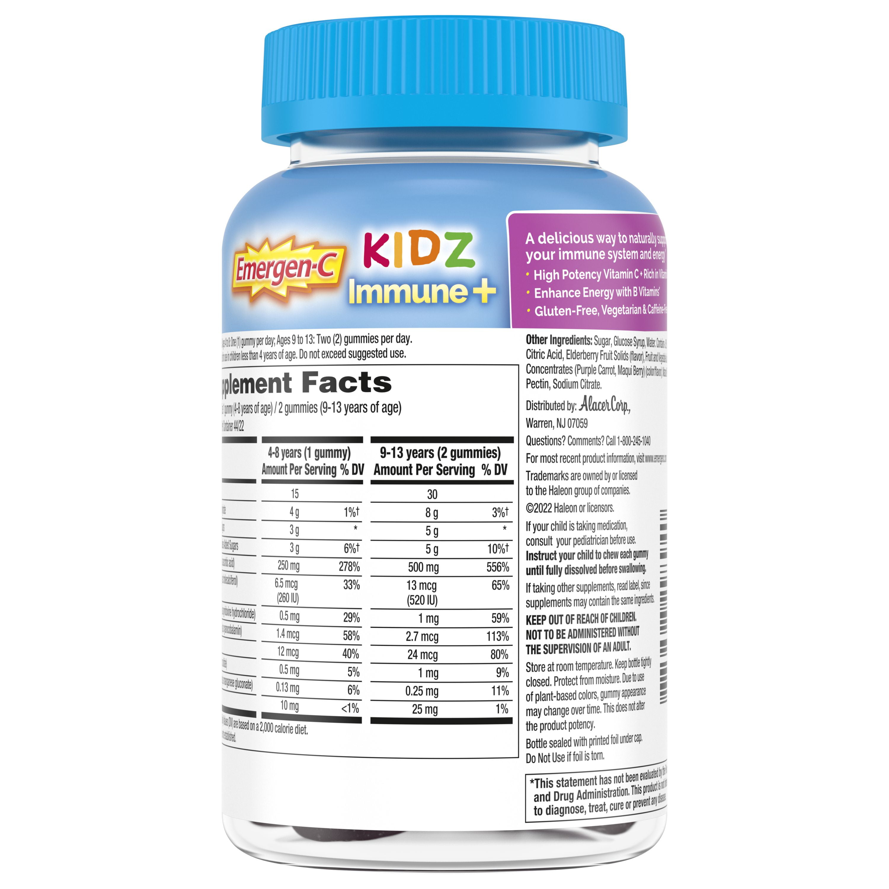 Emergen C Immune Gummy Elderberry 44 CT