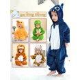 thumbnail image 6 of HAHASHOW Unisex Infant Toddler Animal Flannel Hooded Romper Jumpsuit, Fall Winter Warm Soft One-Piece Onesie, Machine Washable, 0-3T, 6 of 7
