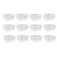thumbnail image 1 of 12 Pieces Pegboard Plastic Bins Kit - Pegboard Bins with Hooks - Pegboard Accessories Workbench Bins Fits to Peg Board,12 x Pegboard Plastic Bins Kit,Transparent, 1 of 8