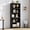 Black, variant on Secure & Versatile File Storage – Rustic Wooden Bookcase with Adjustable Shelf, for Home Office or Living Room