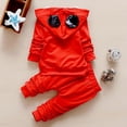 thumbnail image 3 of New Kids Girls Boys Clothing Sets Autumn Hooded Coat+T-Shirt+Pants Baby Cotton 3 Pcs Tracksuits, 3 of 7