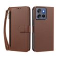 thumbnail image 3 of Heavy Duty Wallet Phone Case for [Motorola Moto G Stylus 2025 5G] with Card Slots and Kickstand Brown, 3 of 5