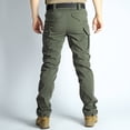 thumbnail image 6 of Blmnix Active Fit Pants for Men Hiking Pants Low Rise Travel Pants Cargo Jeans Long Slim-Leg Green Mens Casual Pants,XXL, 6 of 6
