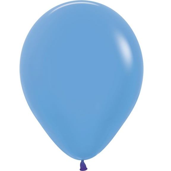 100 Neon Blue Color Latex Balloons 11"