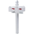 Stackable Mailboxes Gibraltar Mailboxes Whitley 4x4 Heavy-Duty Plastic White, Cross-Arm ...