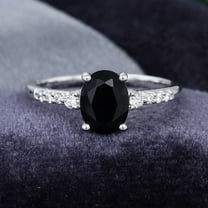 Jewelerix Oval Cut Ring 1.50 CT Moissanite Diamond Engagement Ring 925 Silver Classic Handmade Jewelry Birthday Gift Ring