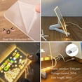 thumbnail image 4 of 2X Pizarra Acrílica Borrable en Seco con Luz LED, Pizarra Borrable en Seco con Soporte Como Tablero para Mensajes, Notas y Cartas, Tablero Acrílico Brillante, 4 of 6