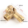 thumbnail image 2 of 3-Port Cuivre Mâle Fileté Air Compresseur Check Valve Connecteur Outil, 2 of 9