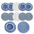 thumbnail image 1 of 12 Packs Car Polisher Waxer Pad Bonnet Set Microfiber for Truck Motorcycle Bike Boat Yacht, 1 of 5