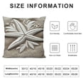 thumbnail image 6 of Wuche Tan Starfish Pillow Covers 18X18 Inch Coastal Beachy Nautical Throw Pillow Home Decor for Bedroom Living Room Sofa Linen Decorative Pillowscase Square  Set of 2  Multiple specifications, 6 of 6