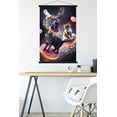 thumbnail image 5 of James Booker - Galaxy Space Cats Riding Donuts Wall Poster with Magnetic Frame, 22.375" x 34", 5 of 6