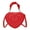 Red, variant on Womens Cute Heart Shape Crossbody Shoulder Bag Leather Zip Top Handle Satchel Fashion Small Handbags Purse