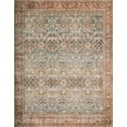 thumbnail image 3 of Loloi II Layla Printed Oriental Distressed Ocean / Rust Area Rug, 3 of 9