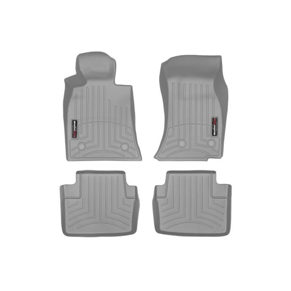 WeatherTech Custom Fit FloorLiners compatible with 2014-2014 Cadillac CTS - 1st & 2nd Row (2-pc. Rear Liner), Grey