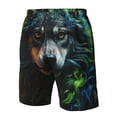 thumbnail image 4 of Vsdgher Realistic Style Colorful Wolf A Men's Beach Shorts, Surfing shorts, Swim trunks, Quick Dry Swim Trunks for Surfing Beach Fun -X-Large, 4 of 6