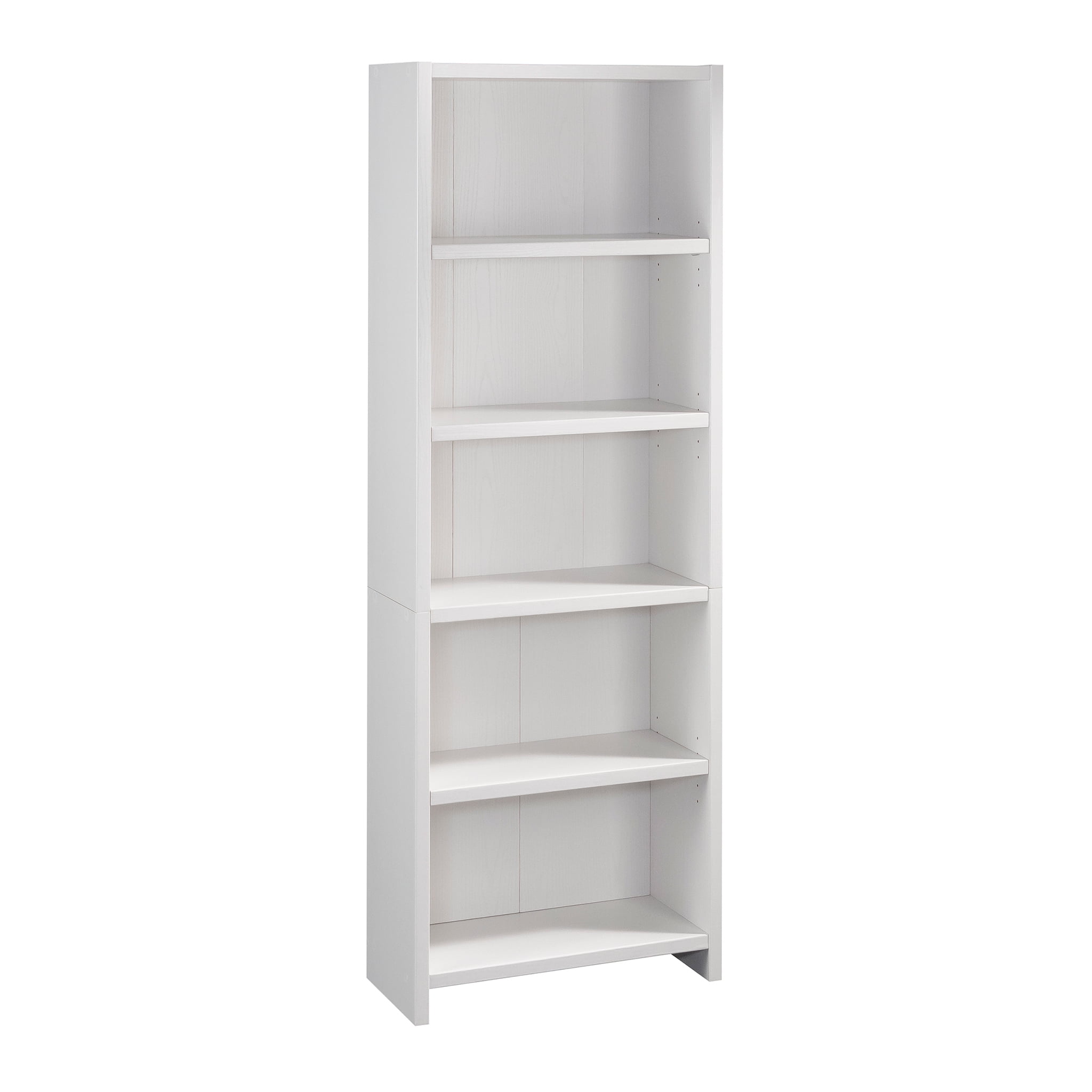 Mainstays Westley 5 Shelf Bookcase, White Finish