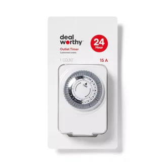 General Electric In-Wall Digital Timer, Indoor and Outdoor, White