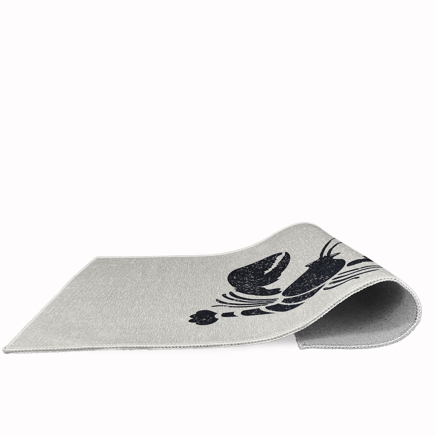 Simply Daisy 3' x 5' Lobster Nautical Chenille Rug, Shark Blue