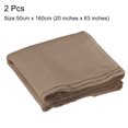 thumbnail image 2 of Uxcell 2Pcs Dark Khaki Speaker Mesh Grill Stereo Fabric Dustproof 50cm x 160cm 20" x 63", 2 of 6