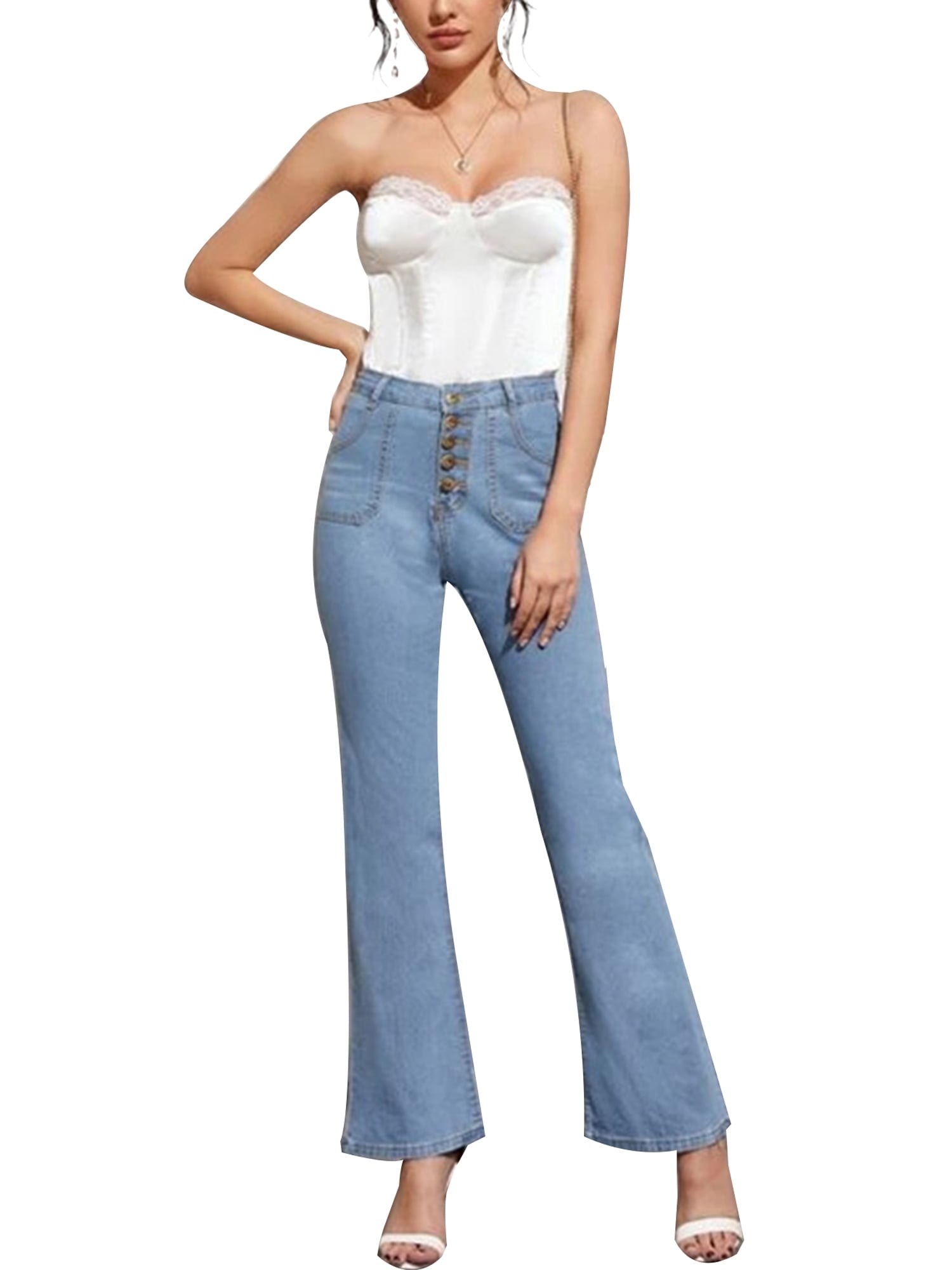 wide leg jeans walmart