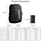 thumbnail image 5 of Funda impermeable para mochila BRILLAR M 26L-40L negro 2 unidades, 5 of 5