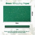 thumbnail image 2 of AYUQI Green Gift Wrapping Paper, 1.4ft x 32.8ft Green Gold Silver Wrapping Paper for Christmas Birthday Wedding Anniversary, 2 of 7