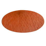 Sarkoyar Bamboo Texture Placemat Oval Shape PVC Kitchen Dining Table Mat for Restaurants