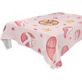 thumbnail image 2 of 54x72 Inch Tablecloth Polyester Square Tablecloth for Home Kitchen Dinner Decor Basketballs and Baseballs, 2 of 9