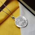 thumbnail image 7 of Saint Pacifico Religious Medal -  - 1 Inch Size of a Quarter -Solid 14K Yellow Gold, 7 of 7