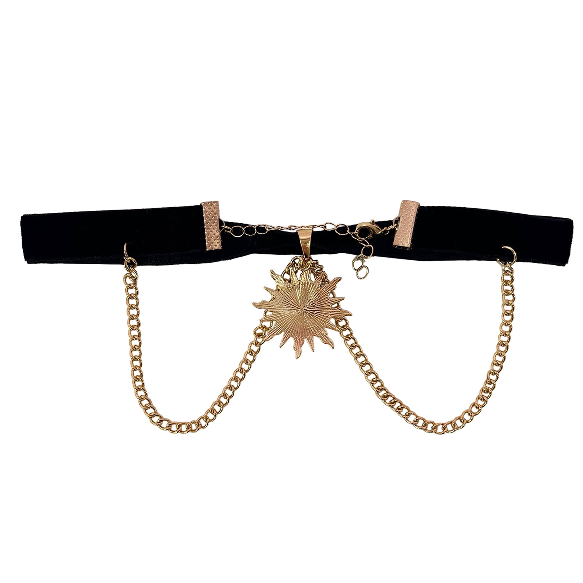 Celestial Sun Choker Costume Accessory for Adults, Gold, Halloween by Way To Celebrate