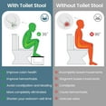 thumbnail image 4 of Behome Foldable Toilet Stool, 7 in, 8 in or 9 in Adjustable Height Potty Stool for Adults, Non-Slip Poop Step Stool for Bathroom, Improve Squatting Posture and Comfort, Black, 4 of 9