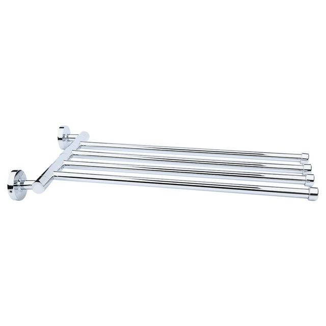 YLSHRF Nouvelle Maison Salle de Bain en Acier Inoxydable Mural 4 Porte-Serviettes Pivotant Support de Rail, Porte-Serviettes en Acier Inoxydable, Porte-Serviettes