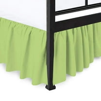 Ruffled Bed Skirt with Spilt Corners, 30" Tailored Drop Bed Skirt, Hotel Quality & Wrinkle Free Dust Ruffle Bedskirt - 100% Microfiber-Twin-XXL Size-Sage Solid