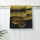 thumbnail image 5 of Fotbe Yellow White-Lipped Pit Viper Toalla Premium con Patrón, Toalla de Microfibra de Secado Rápido, Ligera y Altamente Absorbente (27.5x16in), Ideal para Uso Diario, 5 of 6