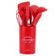 thumbnail image 1 of Juego De Utensilios De Silicona Para Cocinar, Juego De Utensilios De Cocina De Silicona, Con Contenedor De Almacenamiento, Espátula, Cuchara, Herramienta De Cocina Para Utensilios Cergrey Non‑Stick Kitchen Utensil, 1 of 8