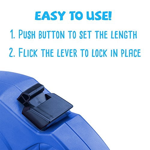 10-foot Blue Extra-Small Retractable Dog Leash