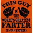 thumbnail image 2 of This Guy Worlds Greatest Farter Funny Men's Big & Tall Crewneck Graphic Tee Brisco Brands 2X, 2 of 5