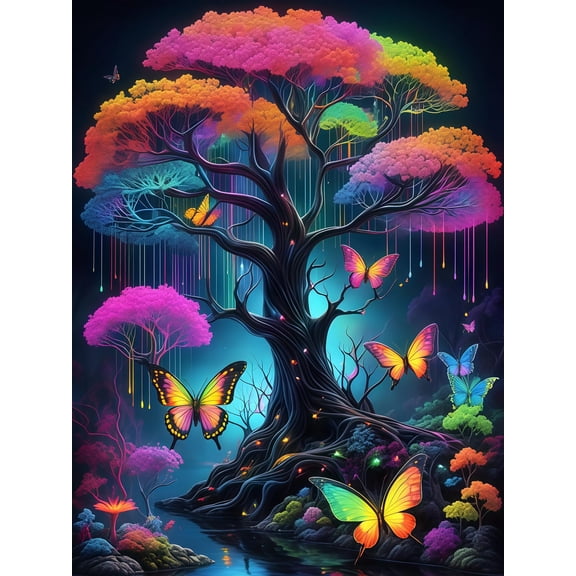5D Diamond Painting Kits for Adults,Butterfly Diamond Art for Adults Beginners,DIY Full Drill Diamond Dot Gem Painting for Home Decor 12x16inch