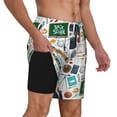 thumbnail image 3 of Haiem Back To School A Mens Swim Trunks with Compression Liner 2 in 1 Swimming Shorts Stretch Swimwear Quick Dry,Board Shorts-Small, 3 of 9