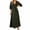 v#83Green377, variant on Rggeeun Womens Dresses Solid Color Half Sleeve With Pleated V-Neck Waist Draping Ankle-Length Loose Fit Soft Breathable Lightweight For Summer Celebrity Party Cute Sundress,Brick Red,L