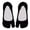 Black, variant on Lightweight Sock Slippers Easy On Show Padded Sole with for Indoor Use Animal Slipper Socks for Women Winter