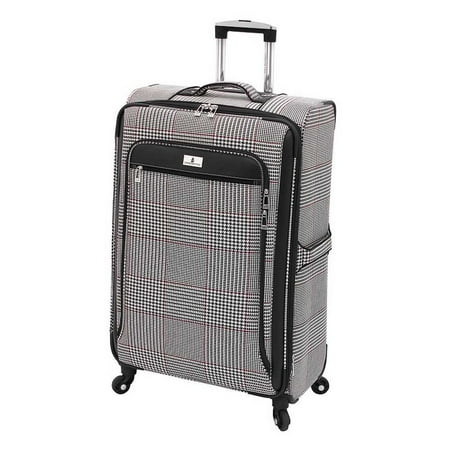 london fog andover houndstooth 25 inch spinner carry on walmart andover