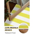 thumbnail image 4 of Yellow and Area Rug for Bedroom 5x7 Ft White Stripes Super Soft fuzzy Throw Rug Non-Slip Fluffy Plush Indoor Floor Carpet for Living Room Nursery Home Decor, 4 of 8